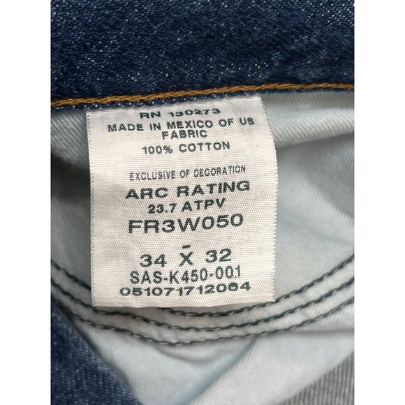 Wrangler Riggs Jeans Mens 34x32 Workwear FR Flame Resistant 2649 - Picture 4 of 4